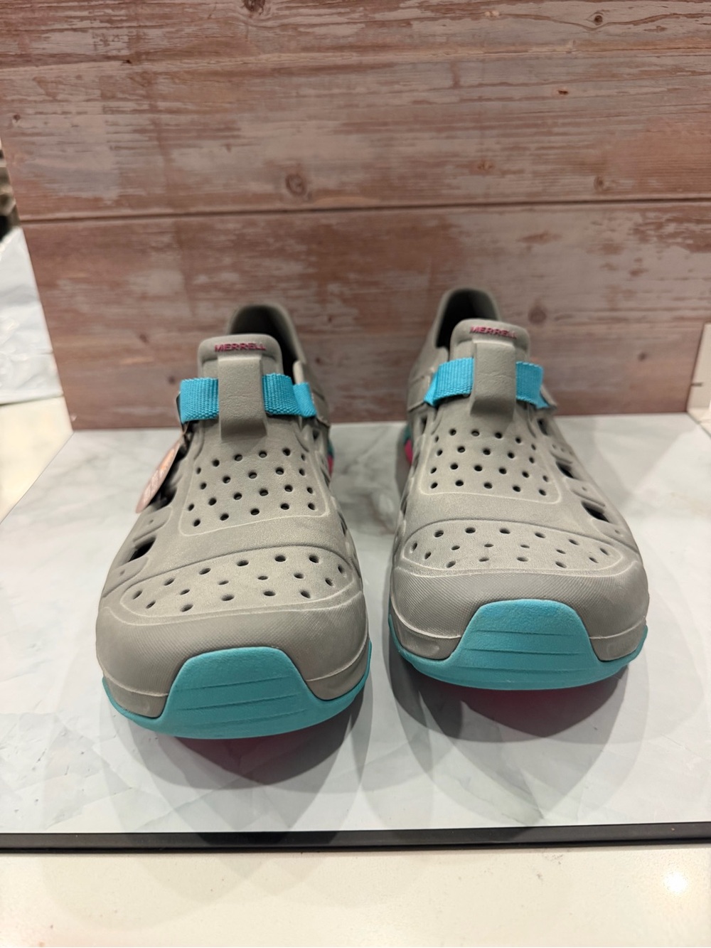 Merrell'Grey & Aqua Lightweight Water Shoe